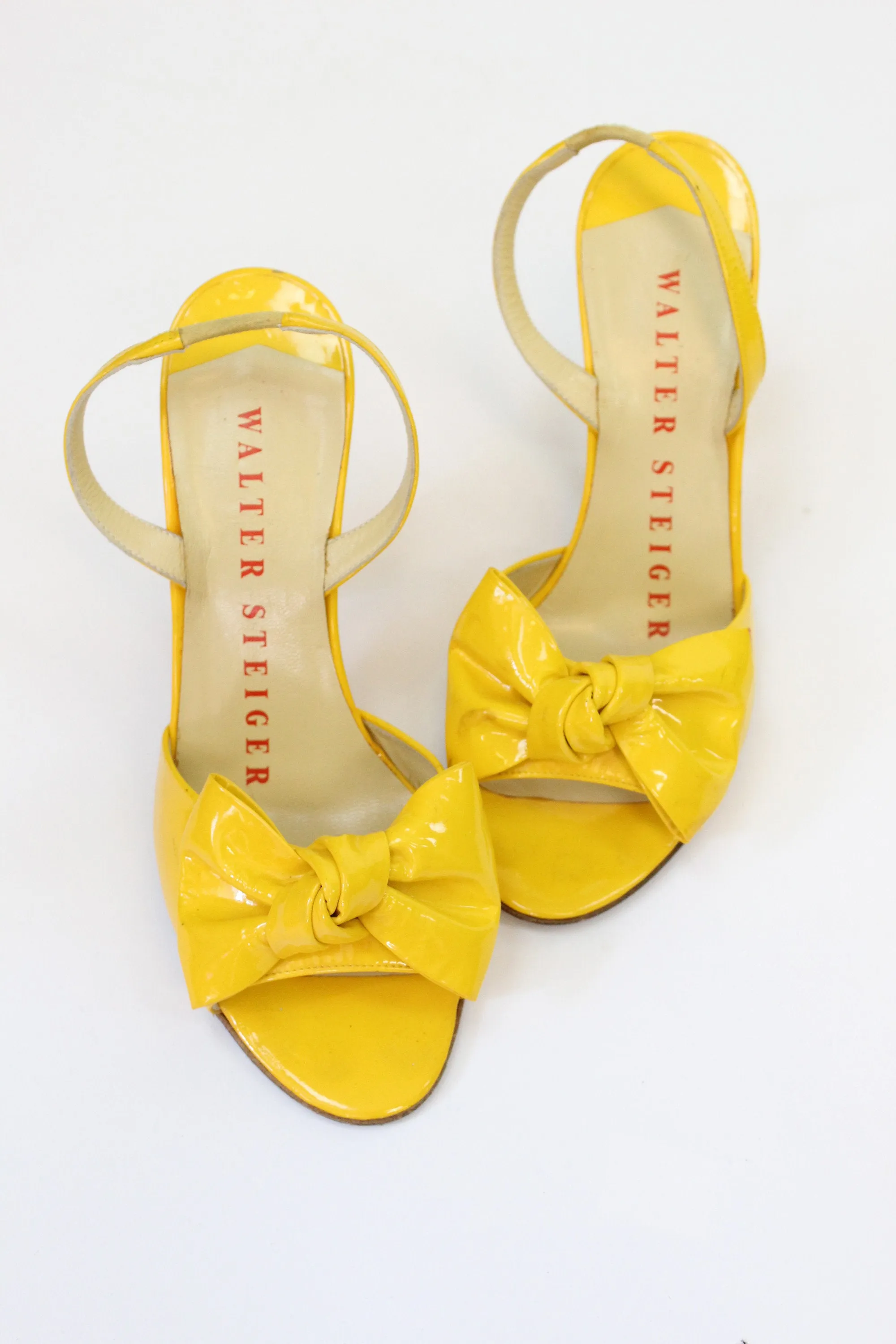 1980s Walter Steiger bow slingbacks shoes size 7 us | new spring