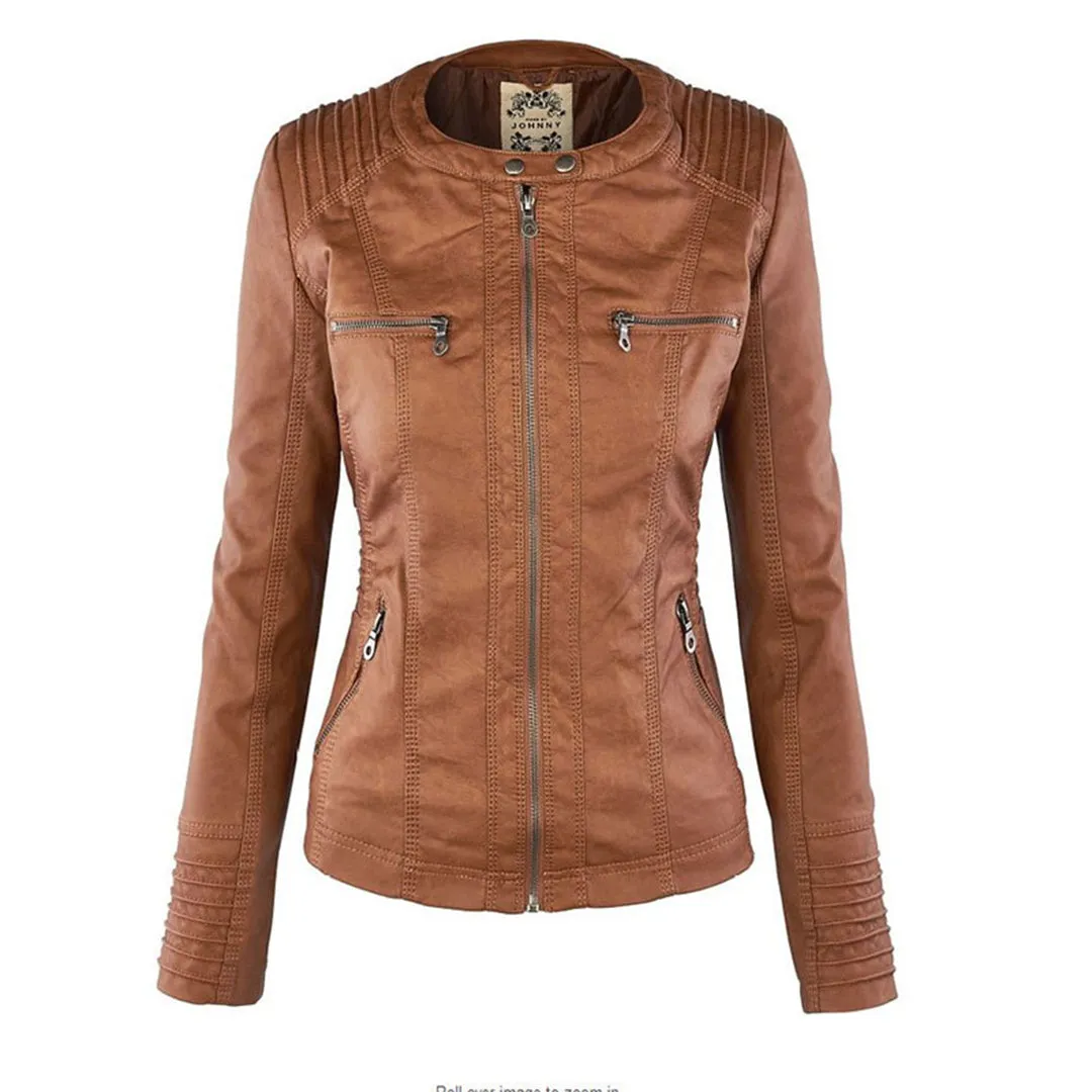 Athena | Weatherproof Leather Jacket