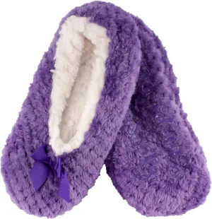 BambooMN Adult Super Soft Warm Cozy Fuzzy Soft Touch Sleeper Slippers Non-Slip Lined Socks