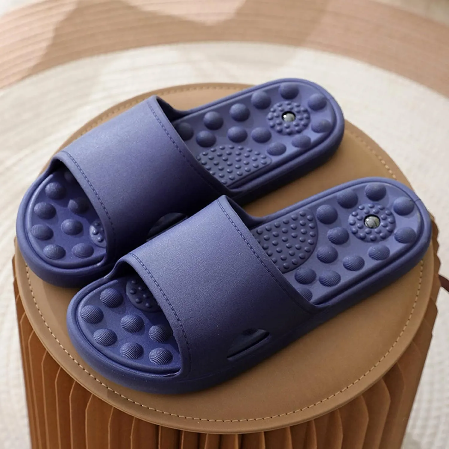 Bathroom Slippers Men Womens Slides Mens Slippers Shower Shoes Women Spa Soft Sole Comfortable