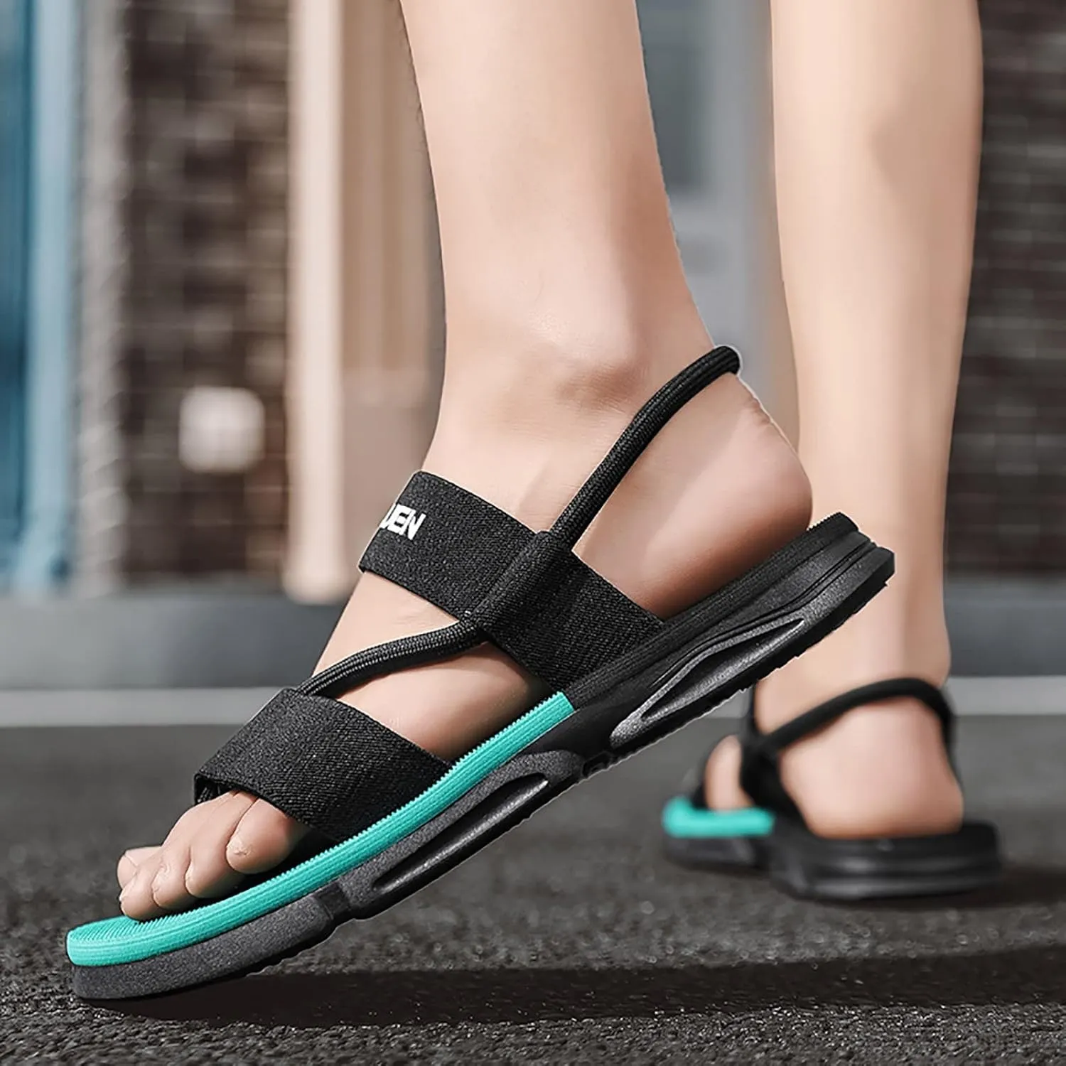 Beach Sandals For Men Adjustable Summer Lightweight Walking Casual Sandals Open Toe Male's Sandal Shoes