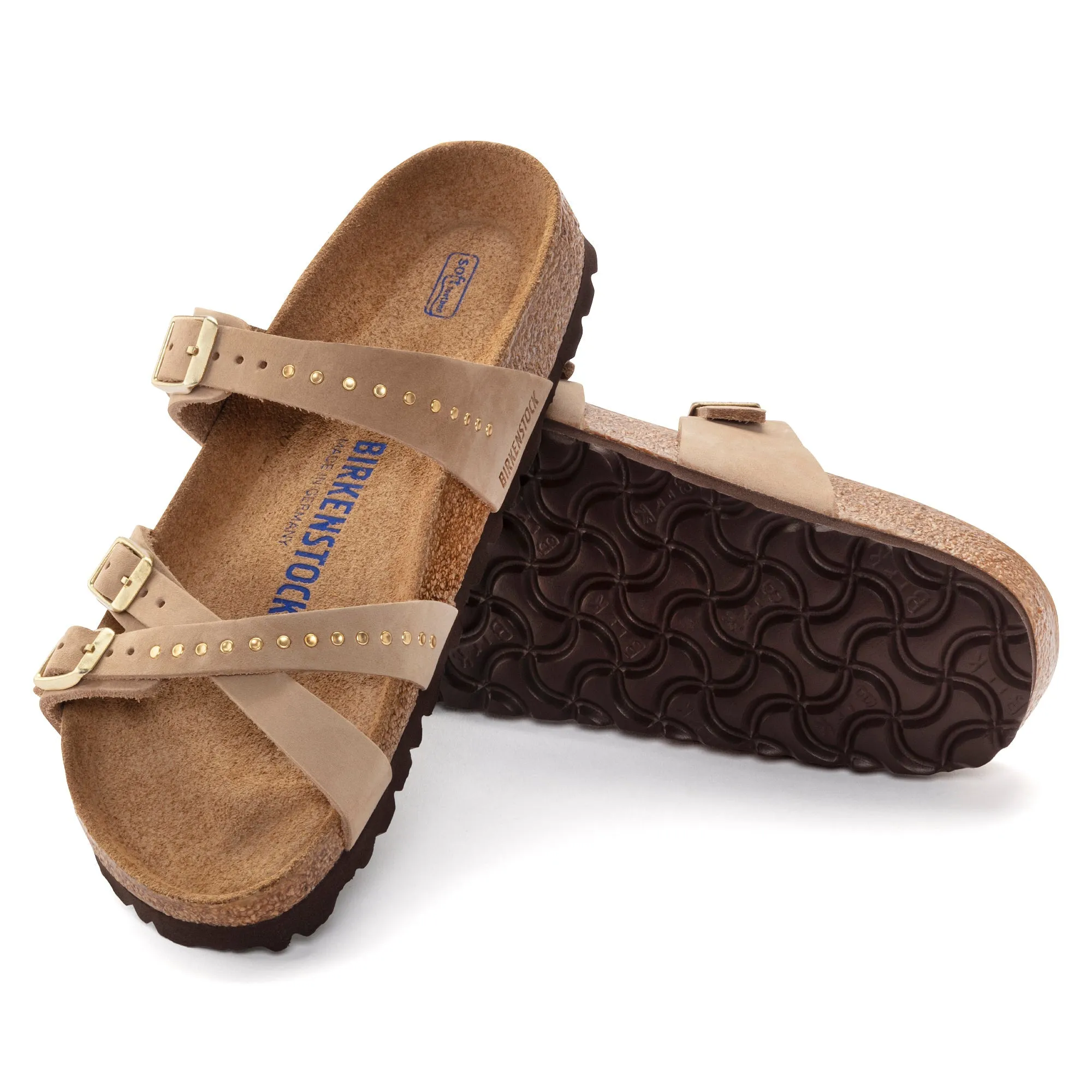 Birkenstock Franca Rivet Soft Footbed Nubuck Leather Women's
