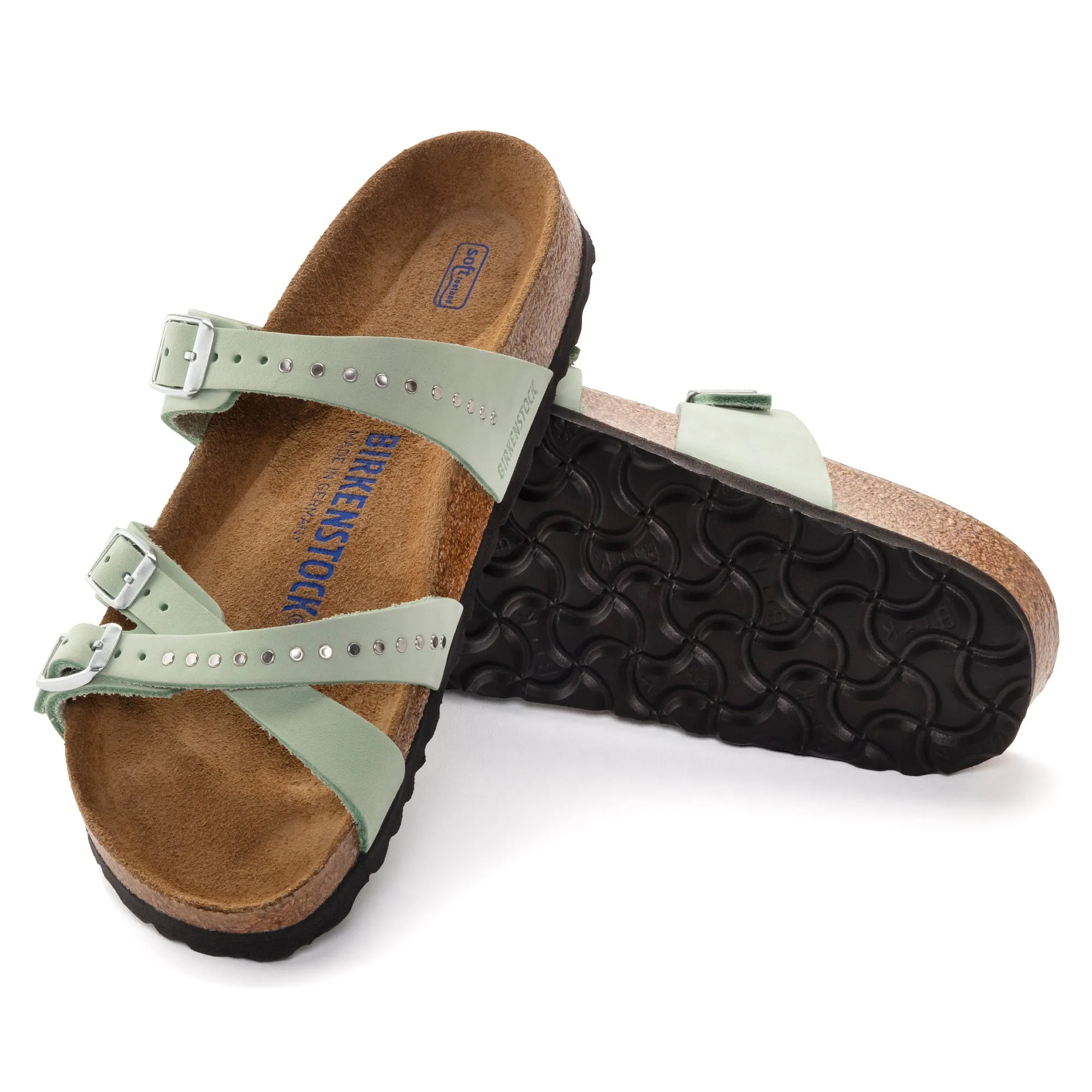 Birkenstock Franca Rivet Soft Footbed Nubuck Leather Women's