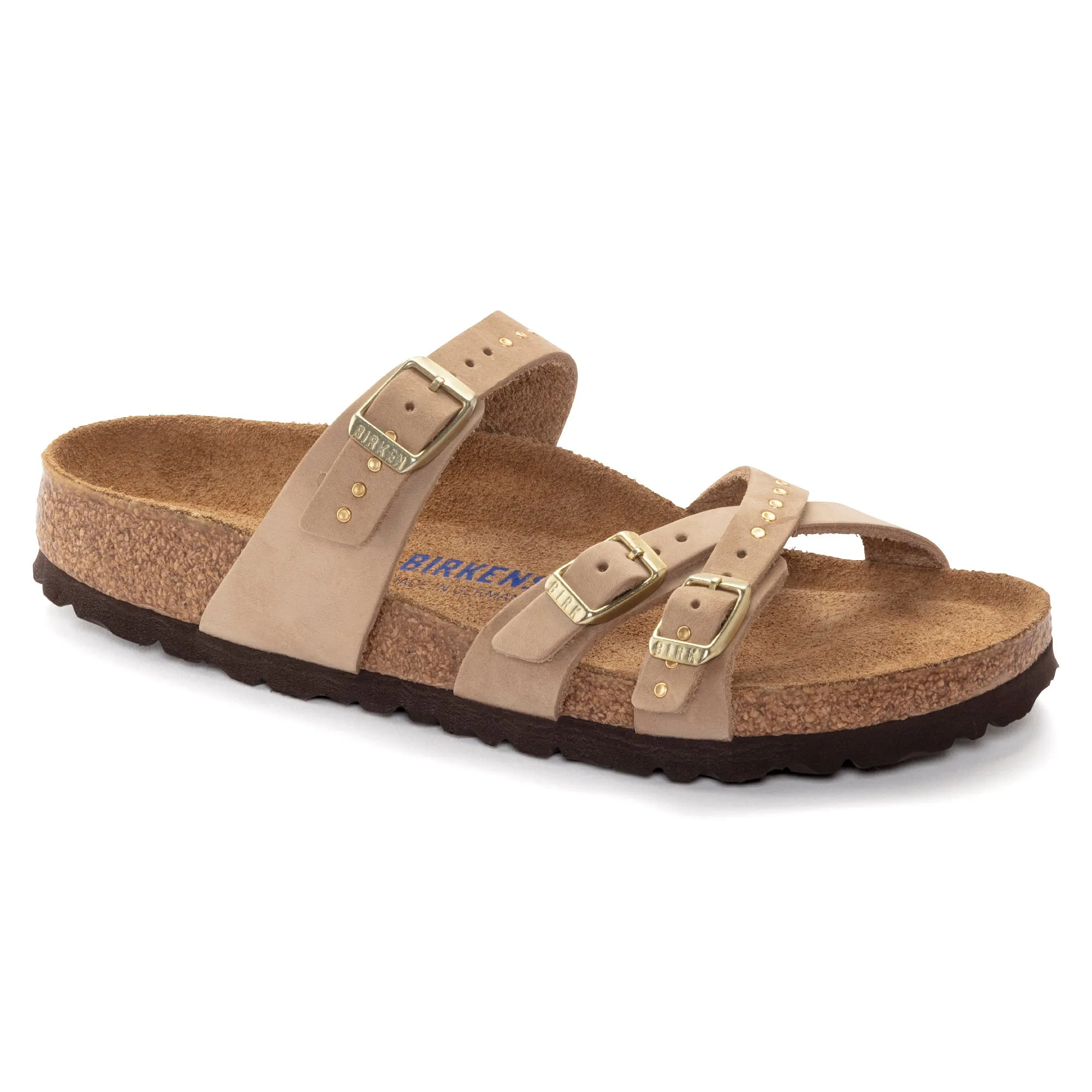 Birkenstock Franca Rivet Soft Footbed Nubuck Leather Women's