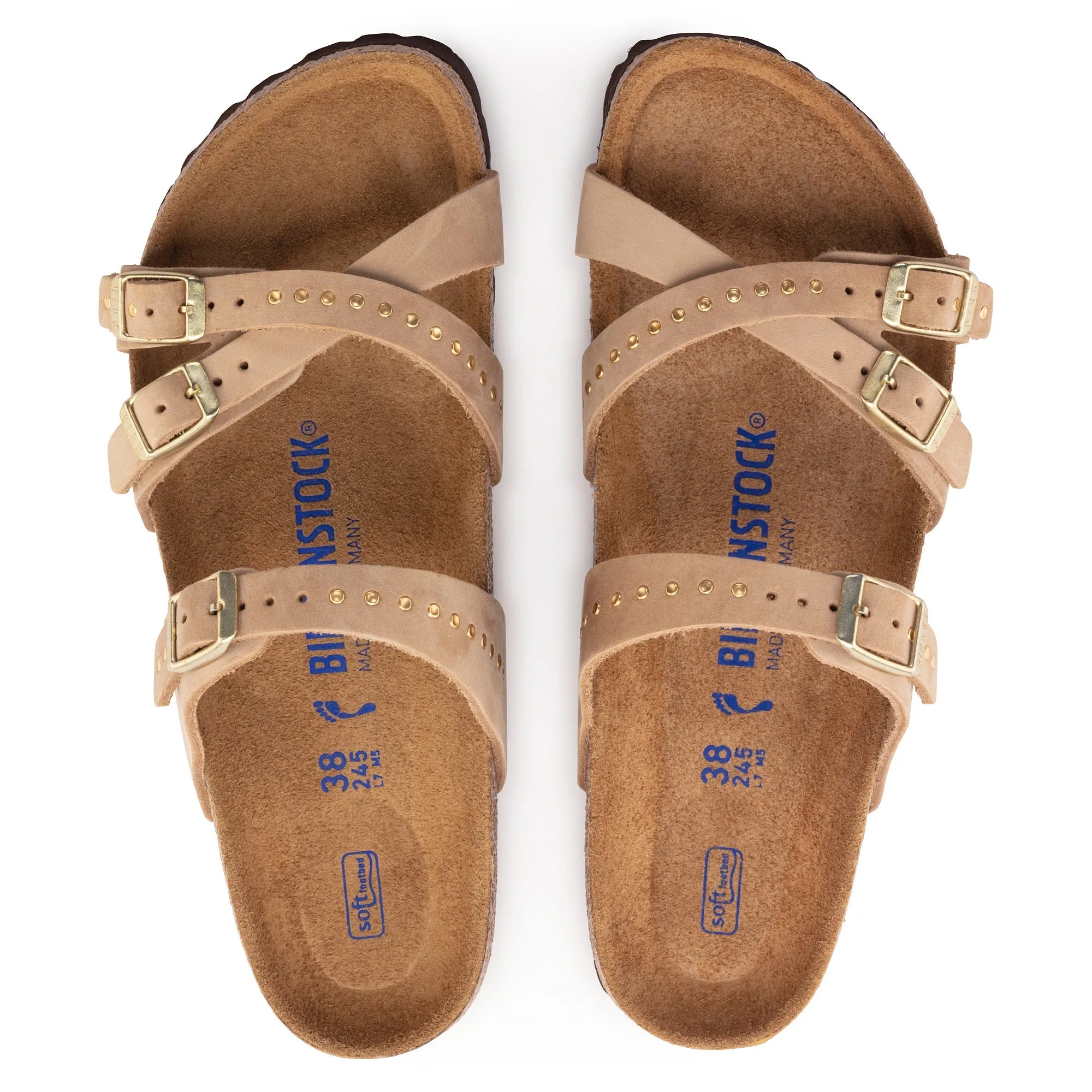 Birkenstock Franca Rivet Soft Footbed Nubuck Leather Women's