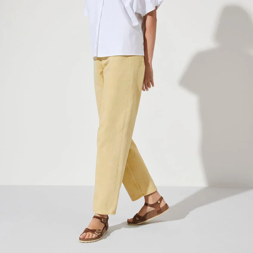 BIRKENSTOCK Kumba Cognac Oiled Leather Sandals