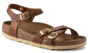 BIRKENSTOCK Kumba Cognac Oiled Leather Sandals