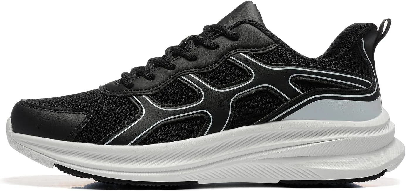 BOGOVER Men's Running Shoes, Lightweight Breathable Walking Shoes Non Slip Tennis Shoes Movepropel Athletic Fashion Sneakers