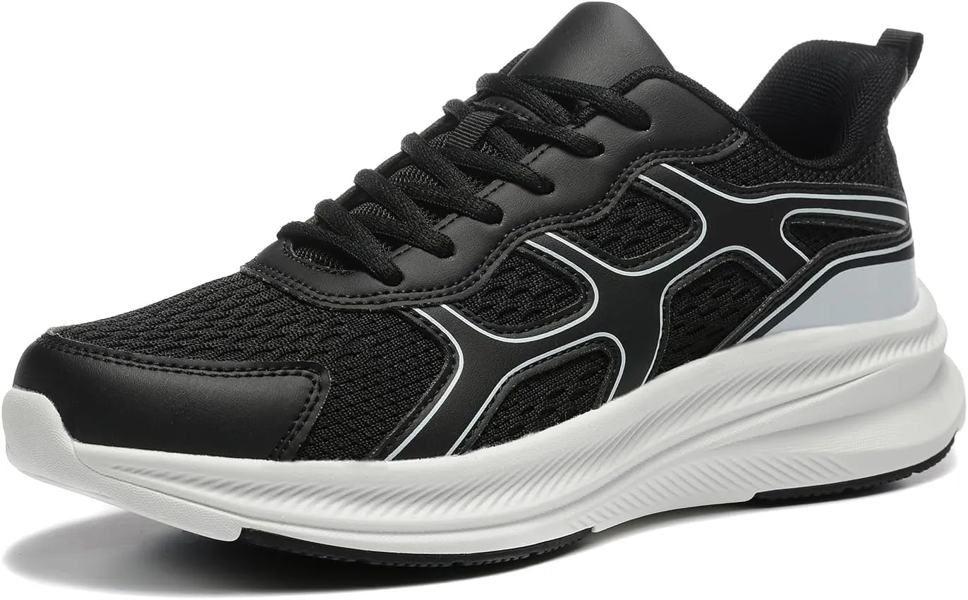 BOGOVER Men's Running Shoes, Lightweight Breathable Walking Shoes Non Slip Tennis Shoes Movepropel Athletic Fashion Sneakers