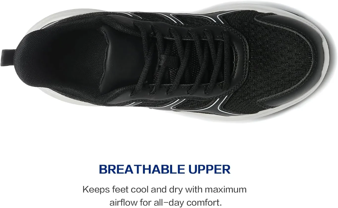 BOGOVER Men's Running Shoes, Lightweight Breathable Walking Shoes Non Slip Tennis Shoes Movepropel Athletic Fashion Sneakers