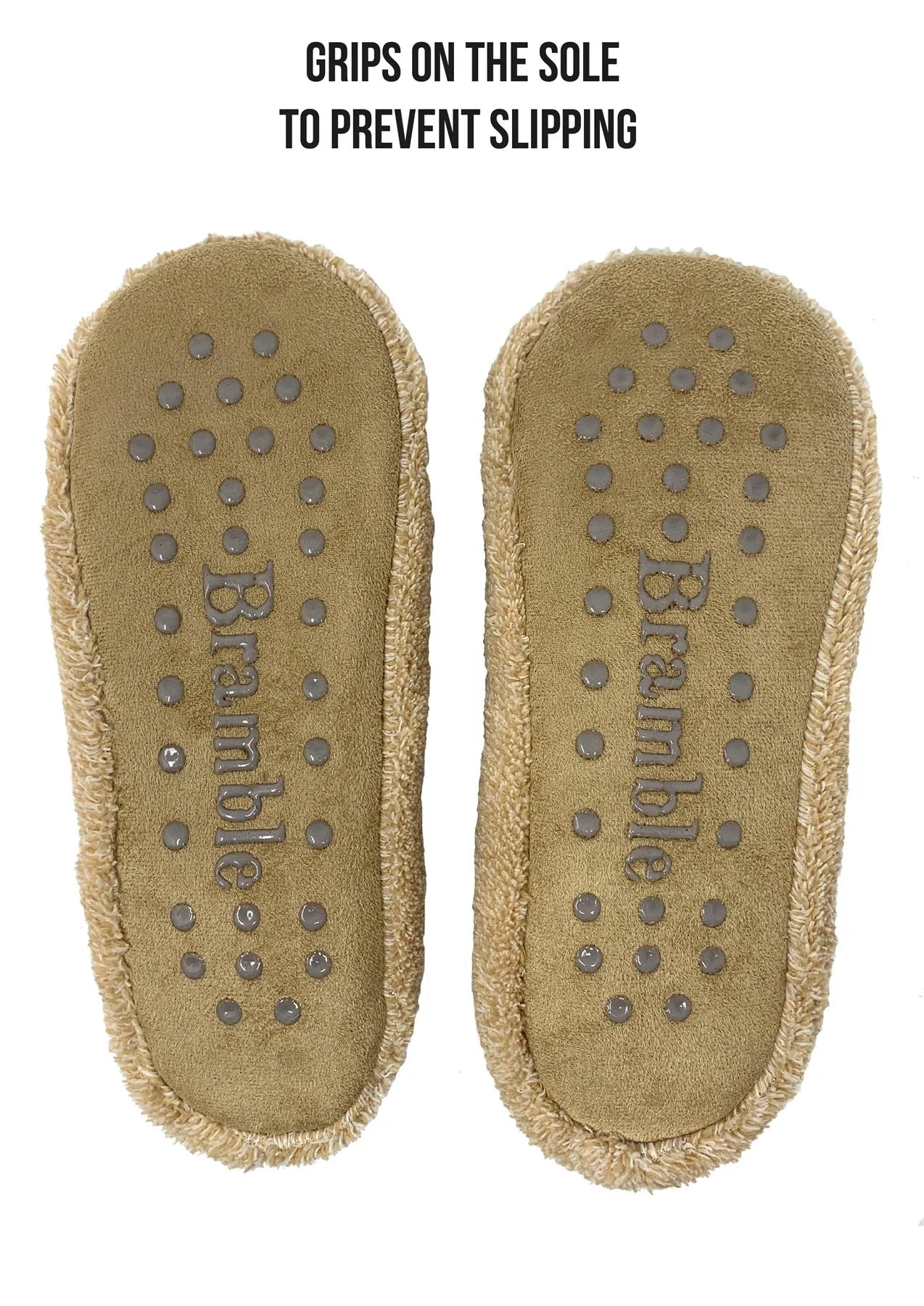 Bramble Womens Teddy Bear Slippers In Gift Box