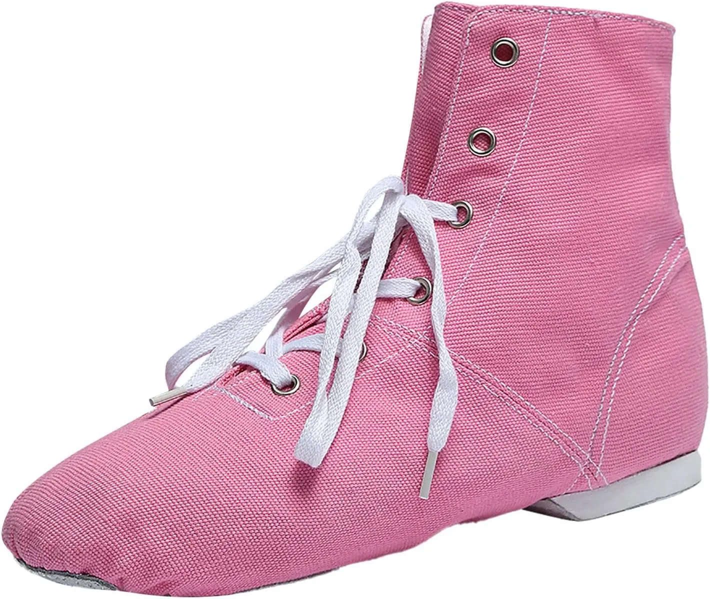 Canvas Lace up Practice Jazz Dance Boots Fashion Split Sole Ballet Dancing Sneakers for Adult Men Women Kid