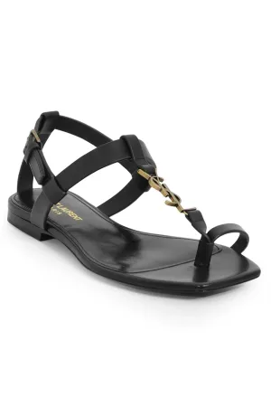CASSANDRA POWER THONG SANDAL | BLACK