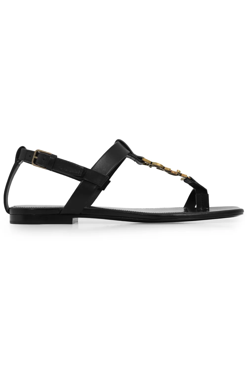 CASSANDRA POWER THONG SANDAL | BLACK