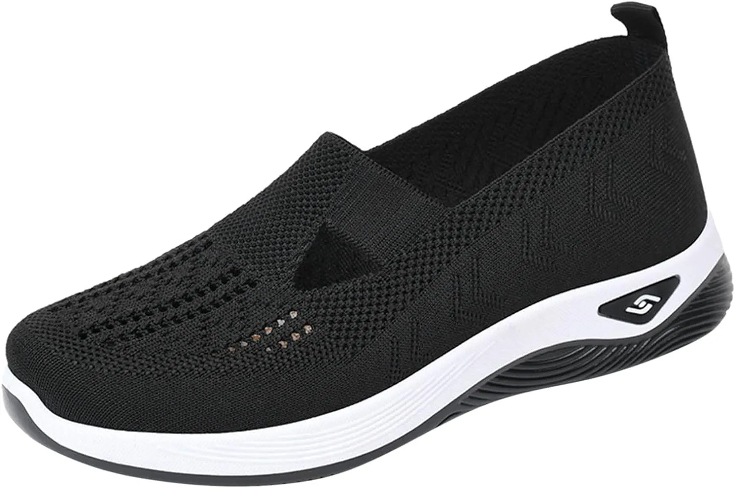 Cathalem Orthopedic Shoes for Women Walking Slip on Diabetic Foam Shoes Hands Free Slip in Sneakers Arch Support