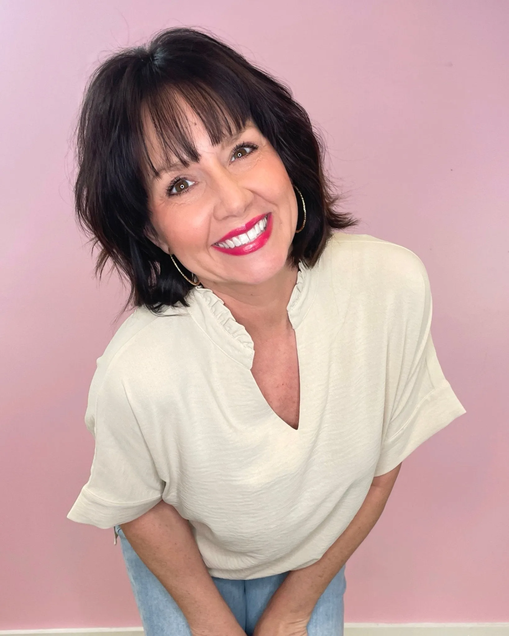 Chic Ease V-Neck Blouse (two colors)