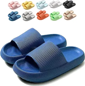 Cloudies Slides for Women, Super Comfy Soft Foam Slides, Non Slip Shower Bathroom Slides, Super Soft
