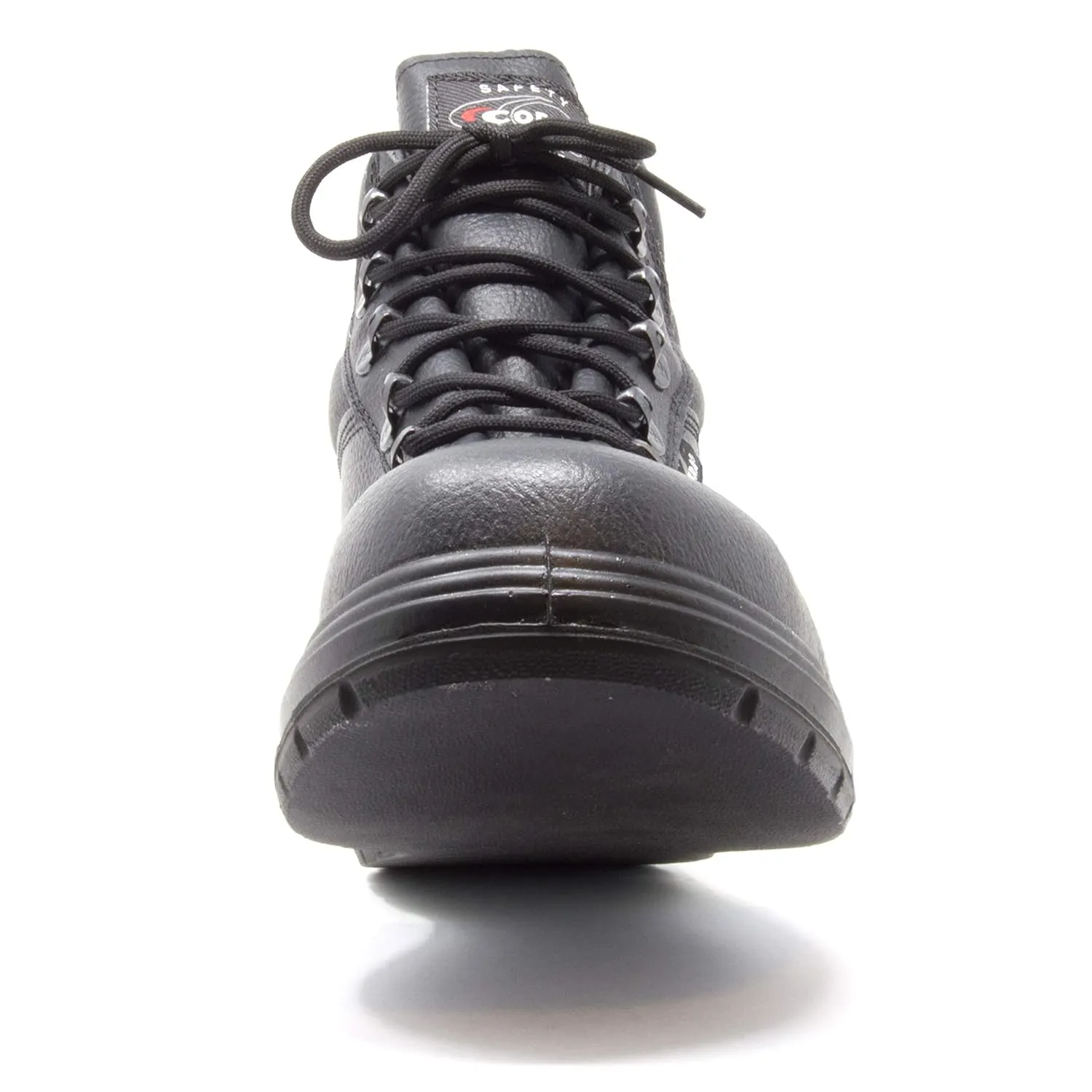 COFRA Leather Work Boots - NEW ASPHALT Treadless Footwear with Composite Safety Toe & Heat Defender Nitrile Rubber Outsole - Size 7