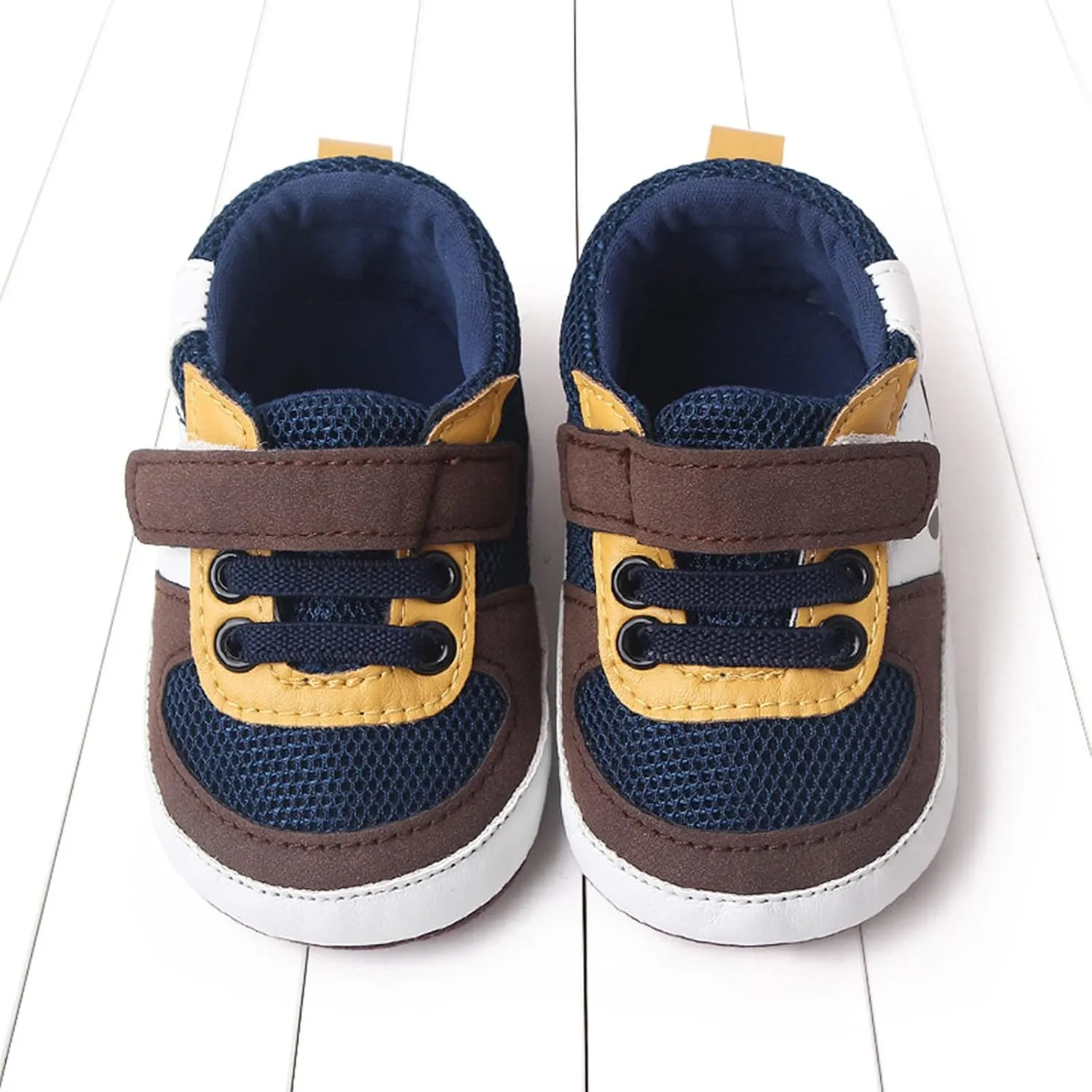 Color Block Baby Canvas Sneakers Mesh Lightweight Breathable Platform Sports Shoes for Infant Toddler Boys Girls