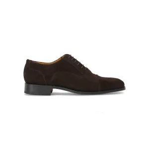 Connery - Goodyear Welted Suede Café Noir Calf