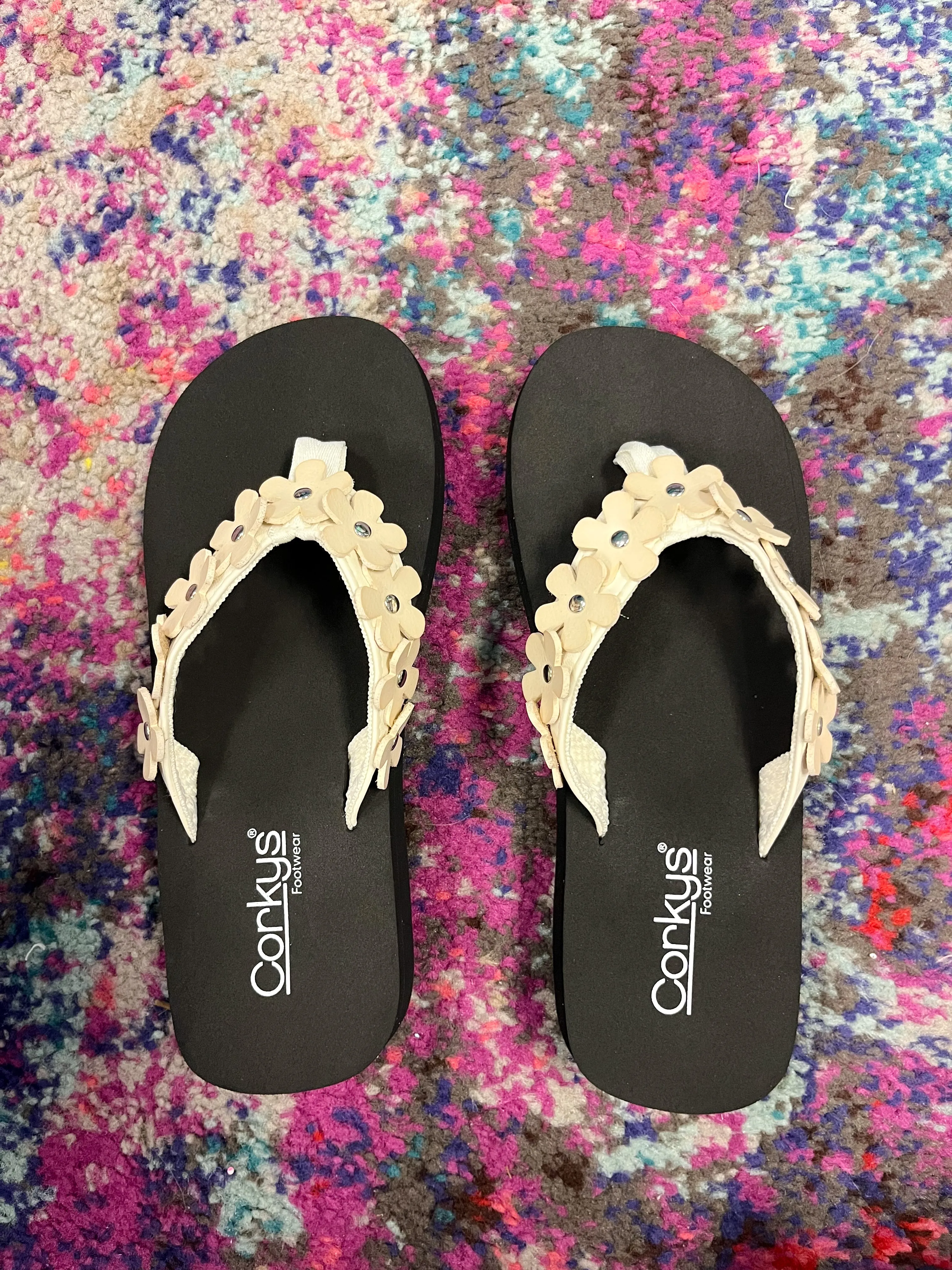 Corky's No Running Sandal - Ivory
