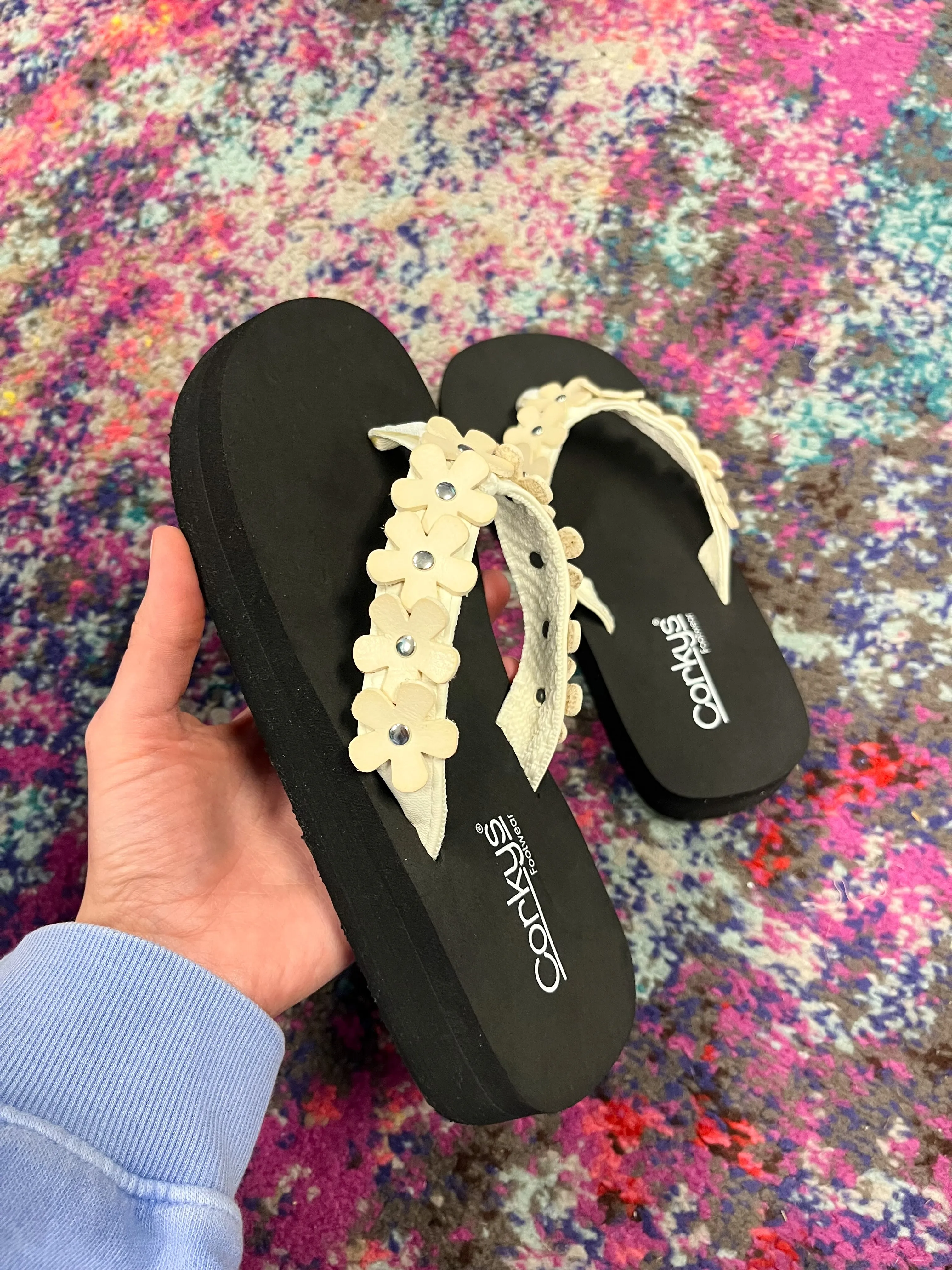 Corky's No Running Sandal - Ivory