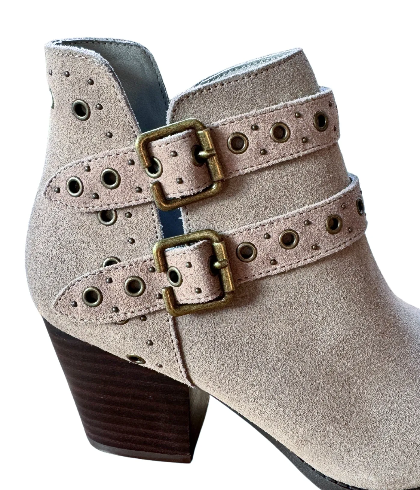 Elsa Genuine Suede Ankle Boot in Taupe