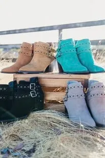 Elsa Genuine Suede Ankle Boot in Taupe