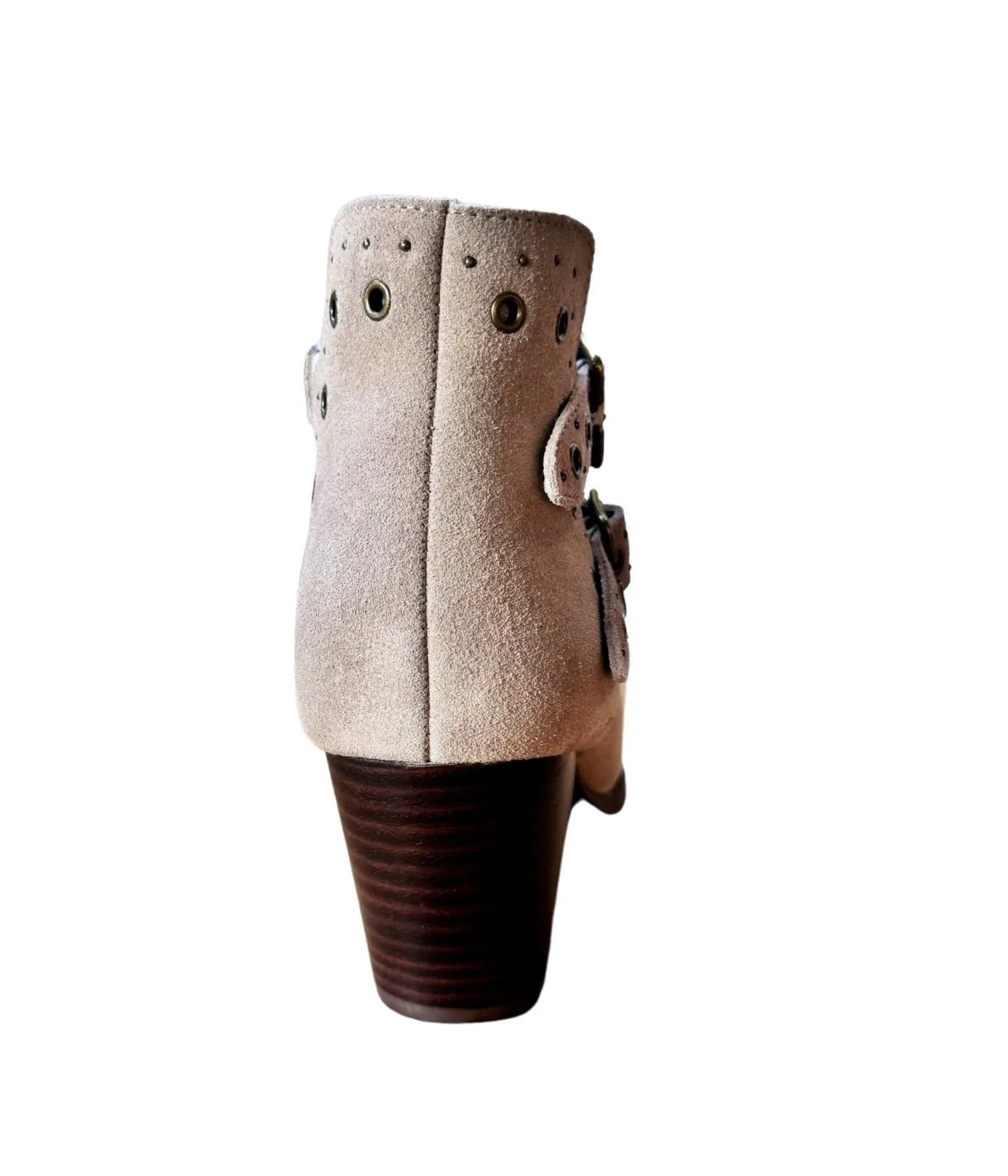 Elsa Genuine Suede Ankle Boot in Taupe