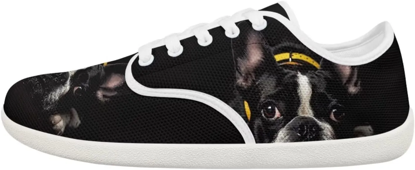 Forchrinse Dachshund Sunflower Print Mens Barefoot Shoes Womens Wide Trail Running Shoes Lace up Zero Drop Fashion Causal Sneakers Size 3-14
