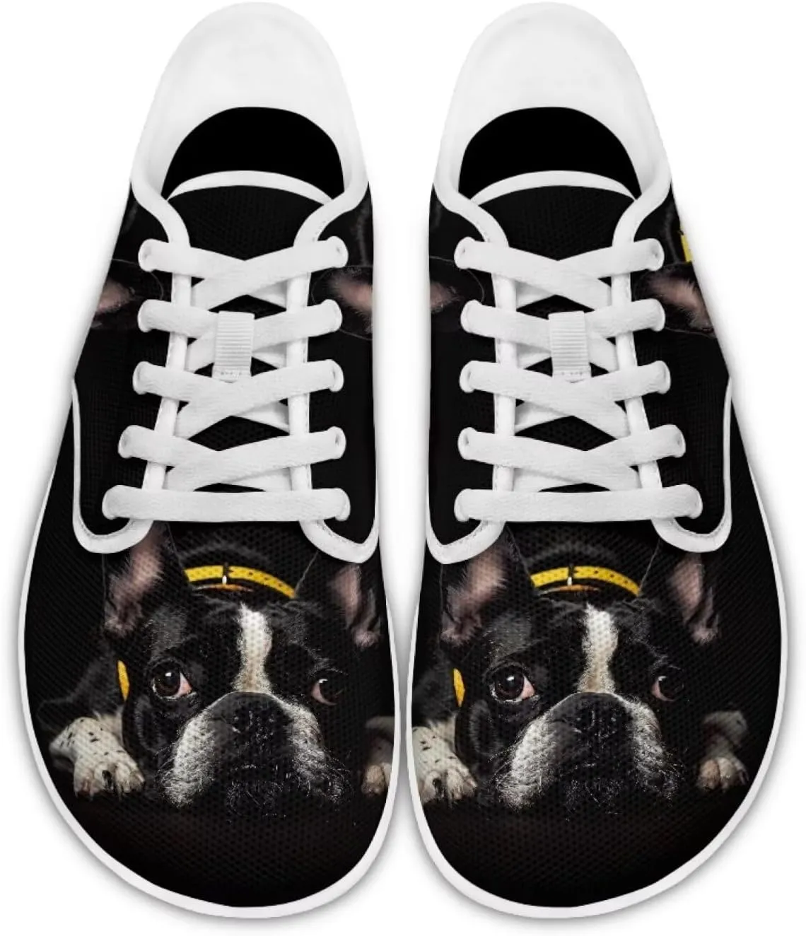 Forchrinse Dachshund Sunflower Print Mens Barefoot Shoes Womens Wide Trail Running Shoes Lace up Zero Drop Fashion Causal Sneakers Size 3-14
