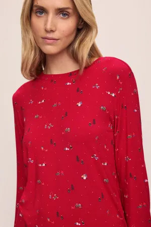 Gisele Printed TENCEL™ Modal Crewneck PJ Set