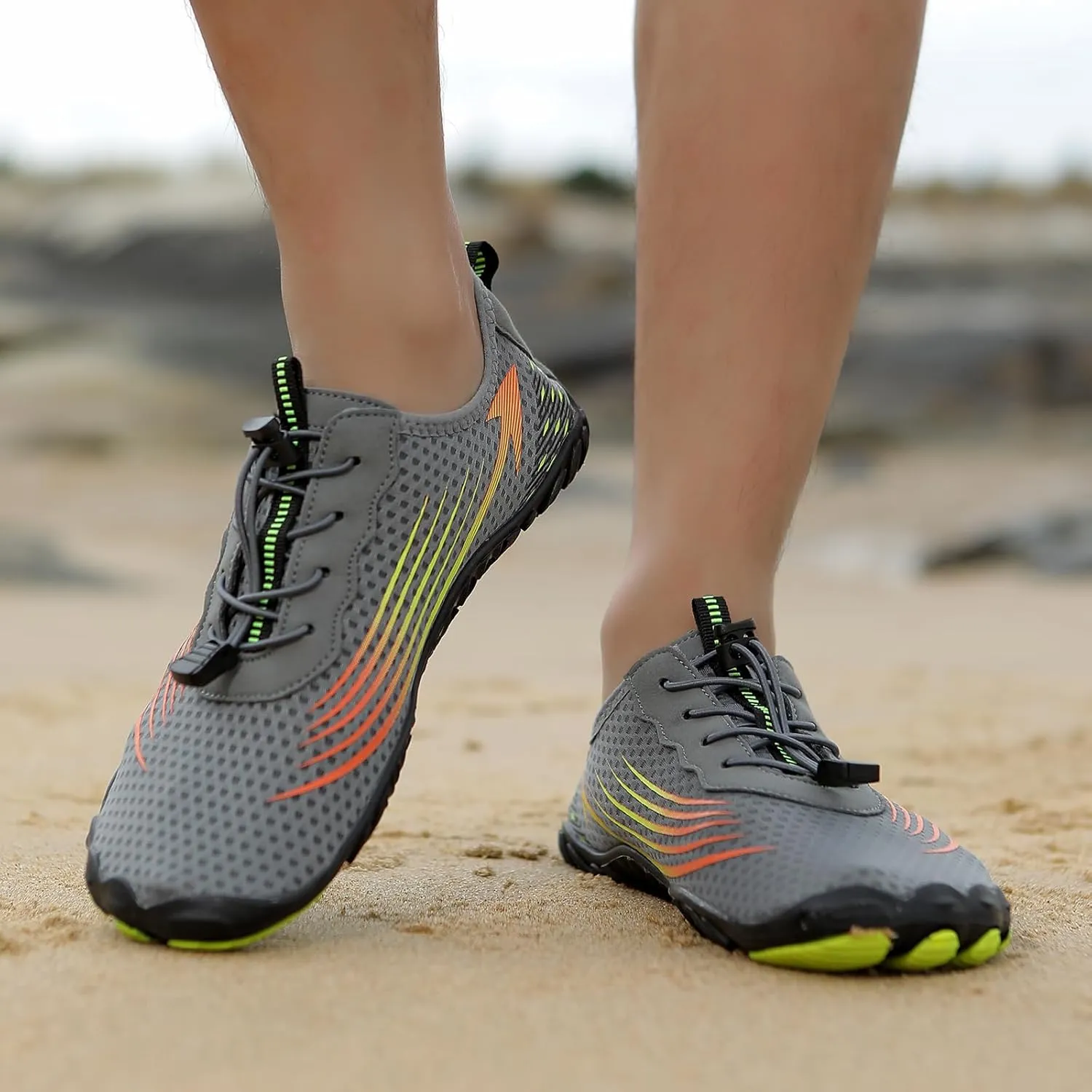 Grounded Barefoot Footwear for Women Men Hiking Athletic Barefoot Shoes Beach Surf Water Shoes with Non-Slip Sole
