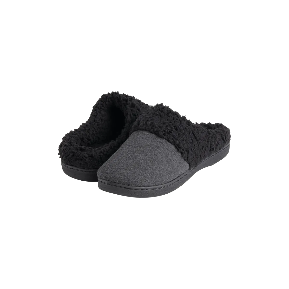 Hard Sole Slippers | Heather Charcoal