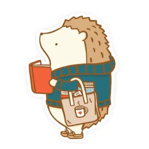Henrietta Bookworm Vinyl Sticker