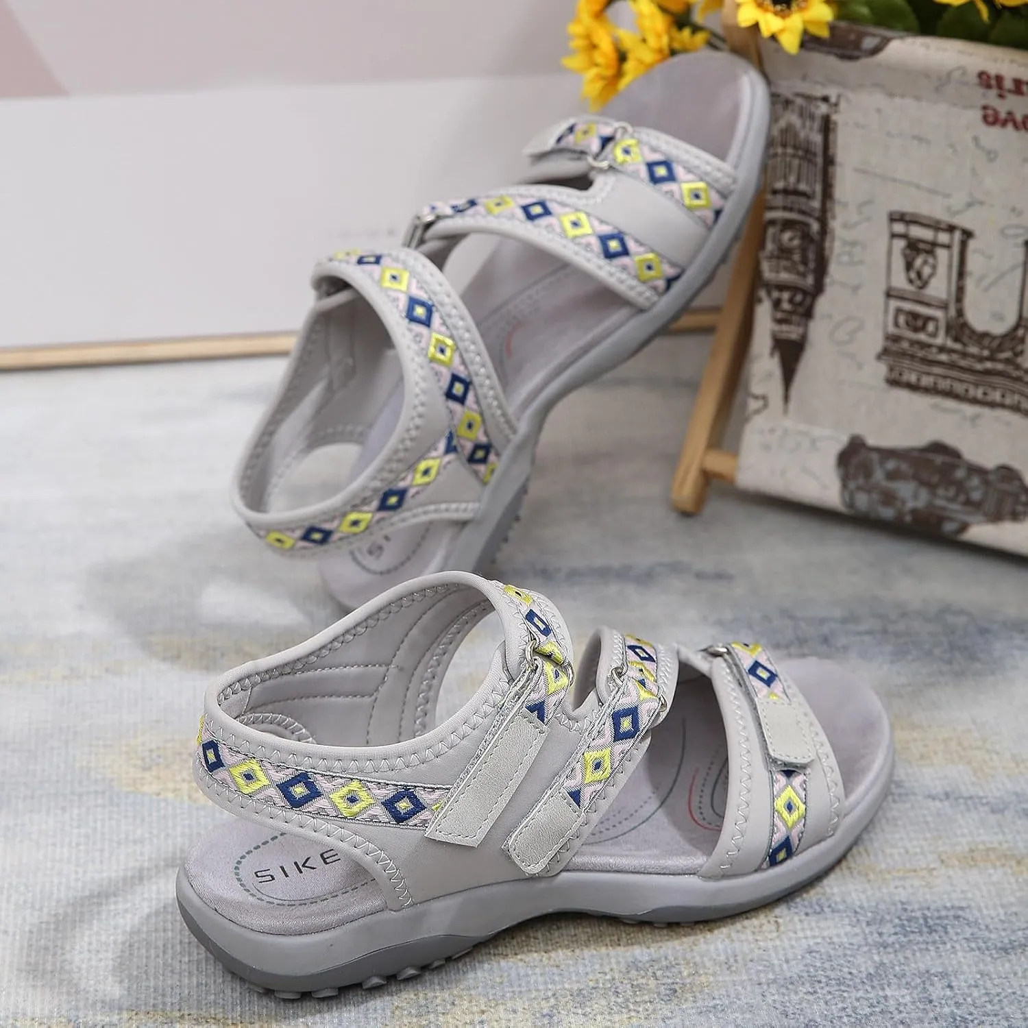 Hiking Sandals Women Waterproof Sport Orthopedic Walking Adjustable Hook Straps Outdoor Beach Athletic Shoes