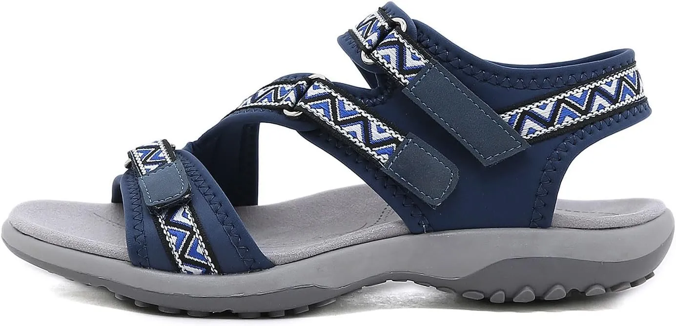 Hiking Sandals Women Waterproof Sport Orthopedic Walking Adjustable Hook Straps Outdoor Beach Athletic Shoes