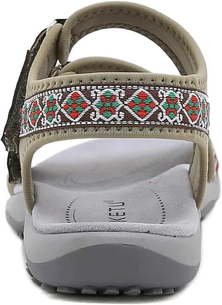 Hiking Sandals Women Waterproof Sport Orthopedic Walking Adjustable Hook Straps Outdoor Beach Athletic Shoes