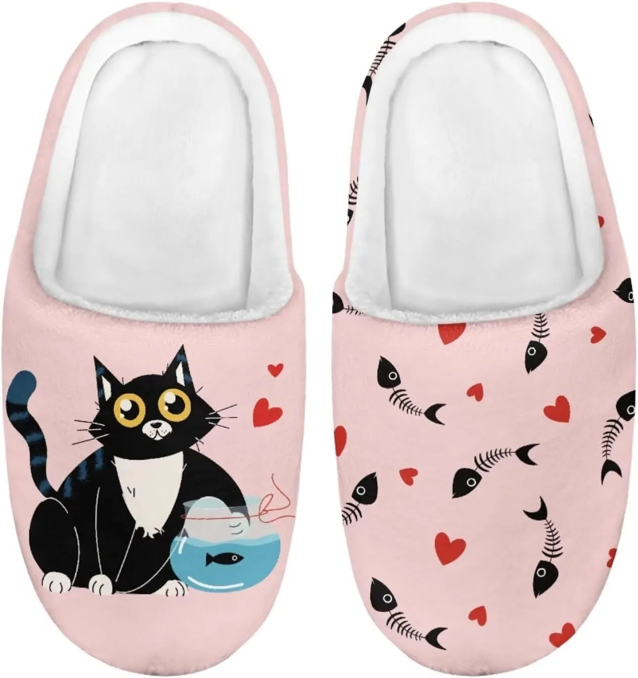 Howilath Kids Slippers Animal Print Toddler House Slippers Girls Slippers Boys House Shoes Fluffy Warm