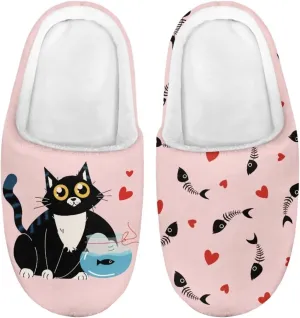 Howilath Kids Slippers Animal Print Toddler House Slippers Girls Slippers Boys House Shoes Fluffy Warm