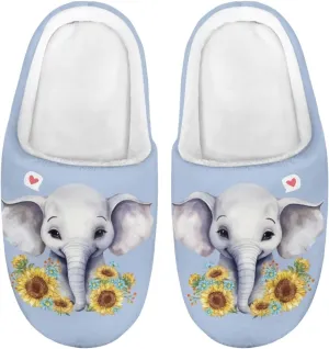 Howilath Kids Slippers Animal Print Toddler House Slippers Girls Slippers Boys House Shoes Fluffy Warm