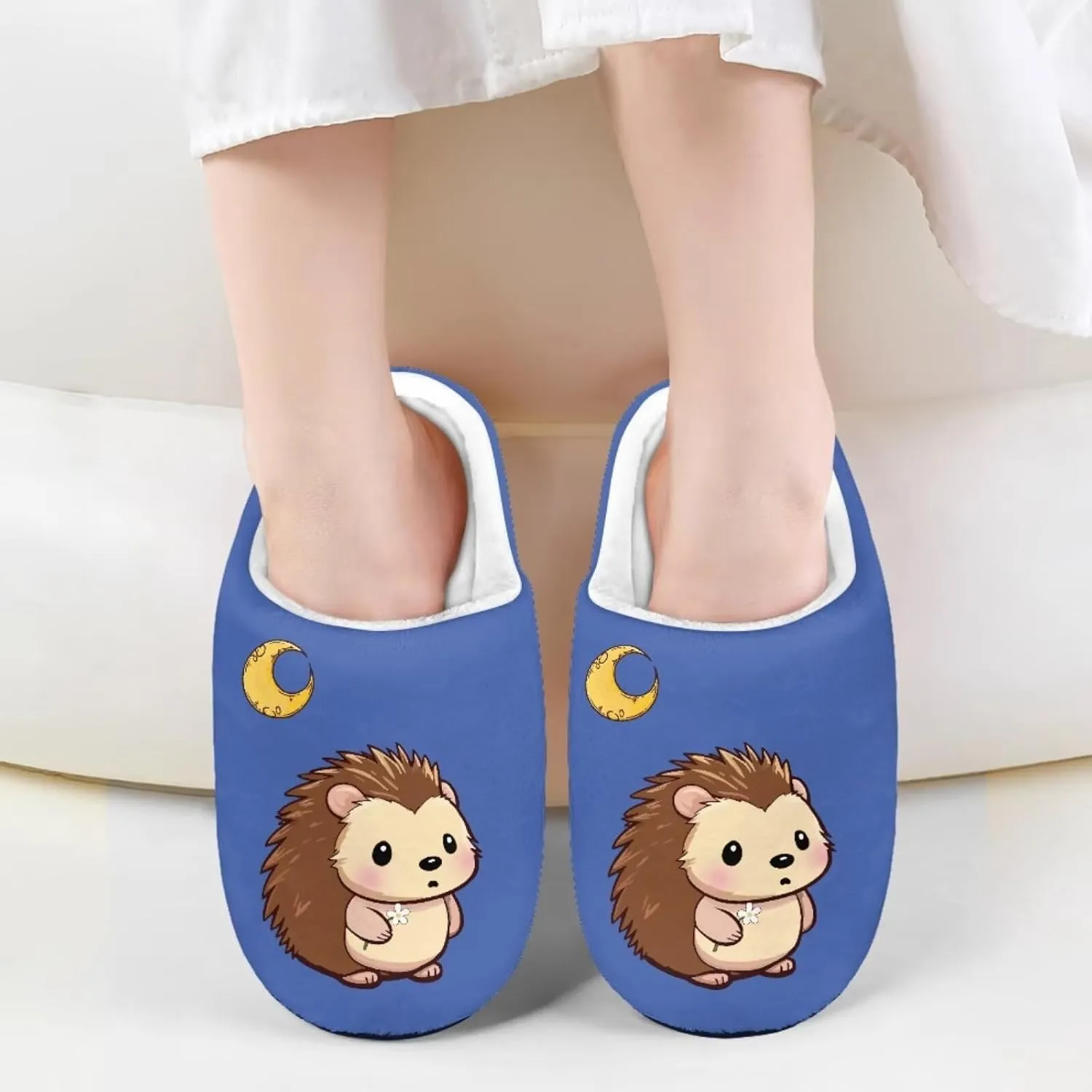 Howilath Kids Slippers Animal Print Toddler House Slippers Girls Slippers Boys House Shoes Fluffy Warm