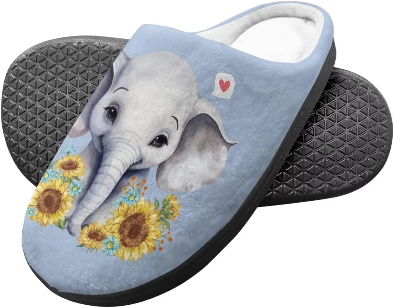 Howilath Kids Slippers Animal Print Toddler House Slippers Girls Slippers Boys House Shoes Fluffy Warm