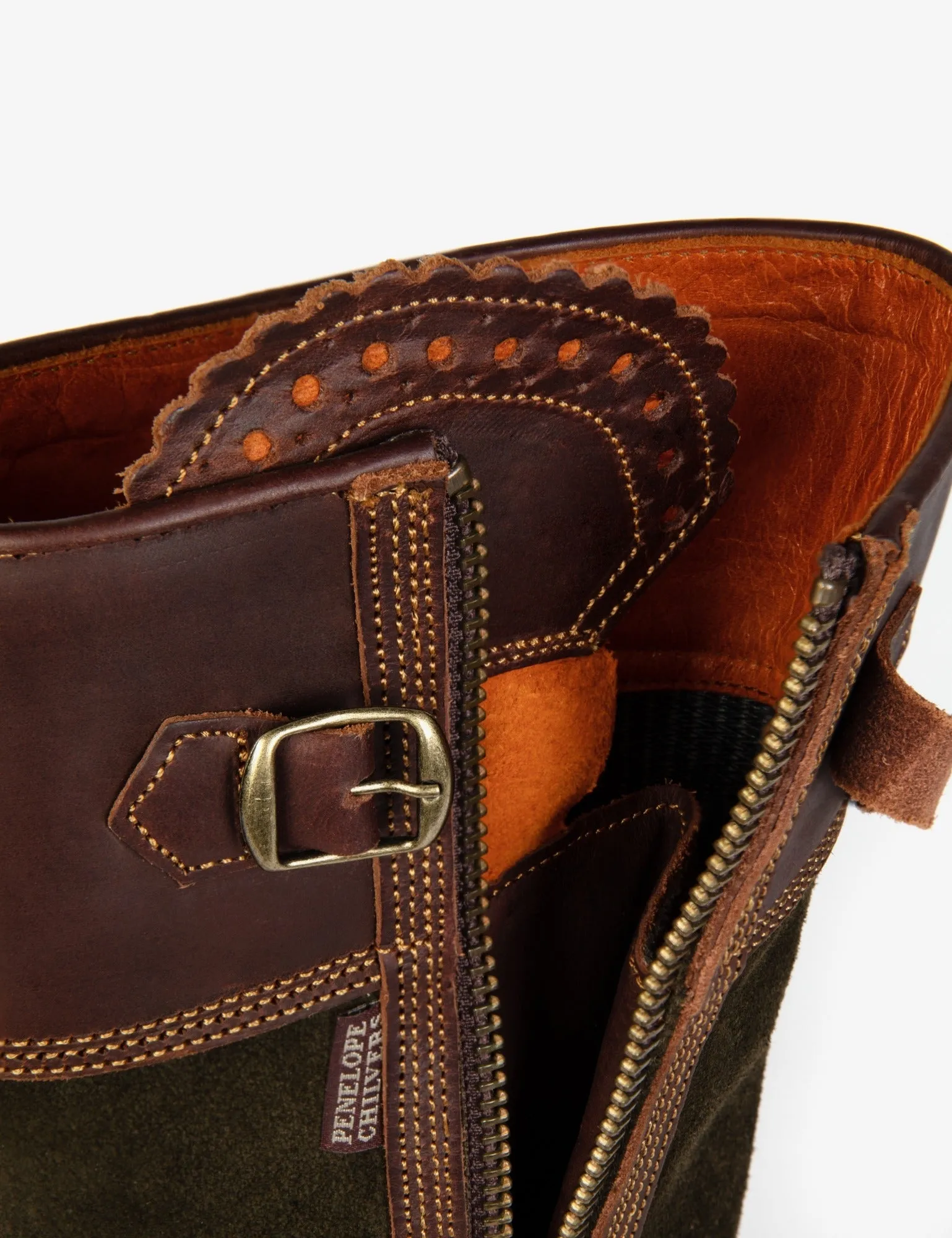 Inclement Long Tassel Boot - Seaweed/Conker
