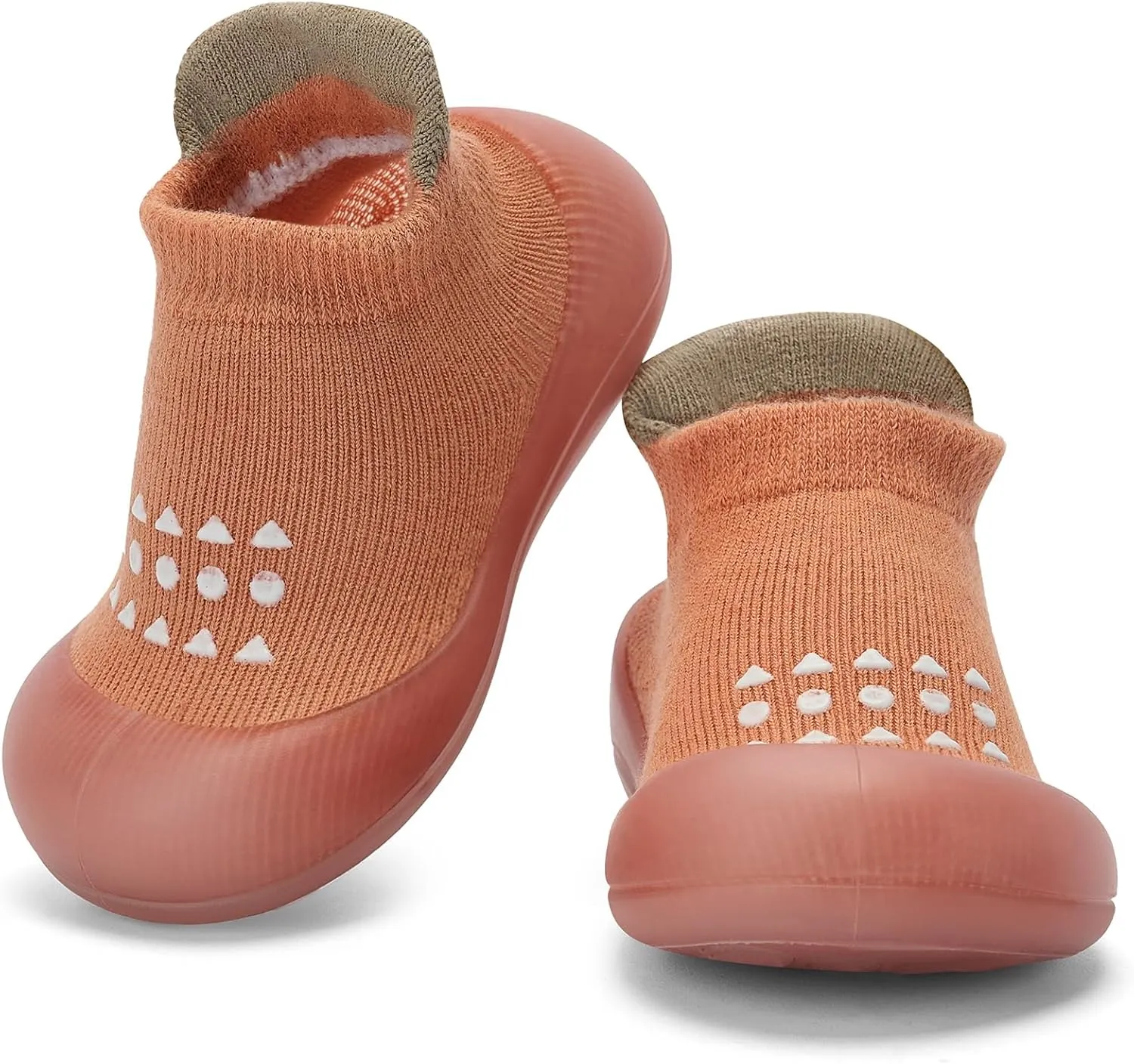 Infant Walking Shoes Baby Sock Shoes with Soft Rubber Sole, Non-Slip Toddler Slippers for boys and girls, Breathable Sneakers