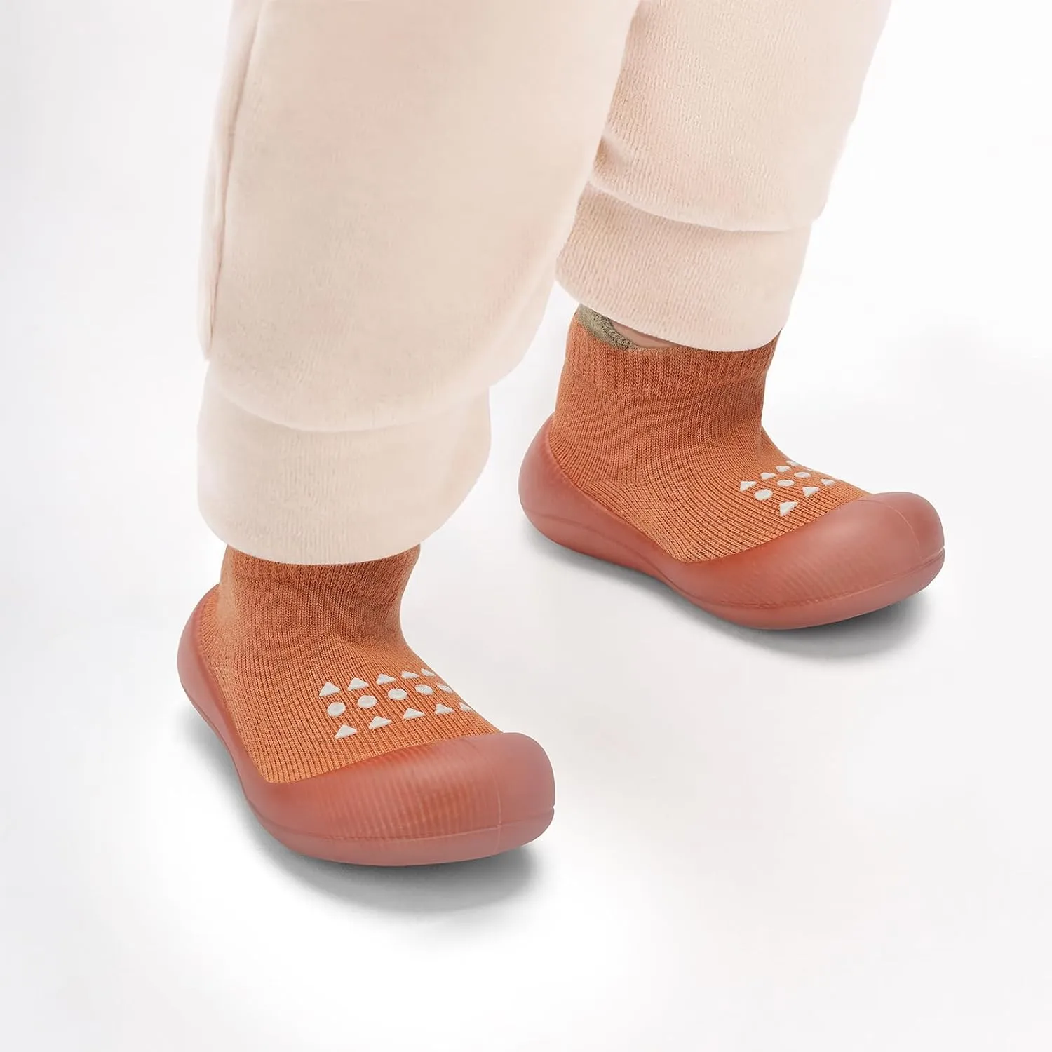 Infant Walking Shoes Baby Sock Shoes with Soft Rubber Sole, Non-Slip Toddler Slippers for boys and girls, Breathable Sneakers