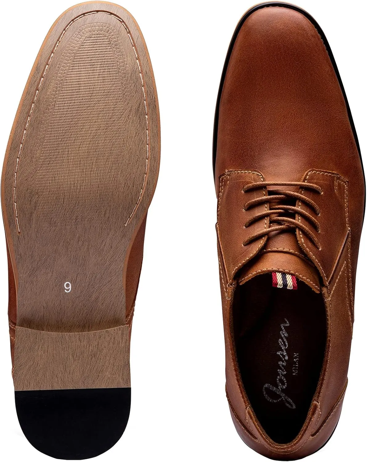 Jousen Mens Dress Shoes Formal Leather Oxford Classical Business Derby Shoes