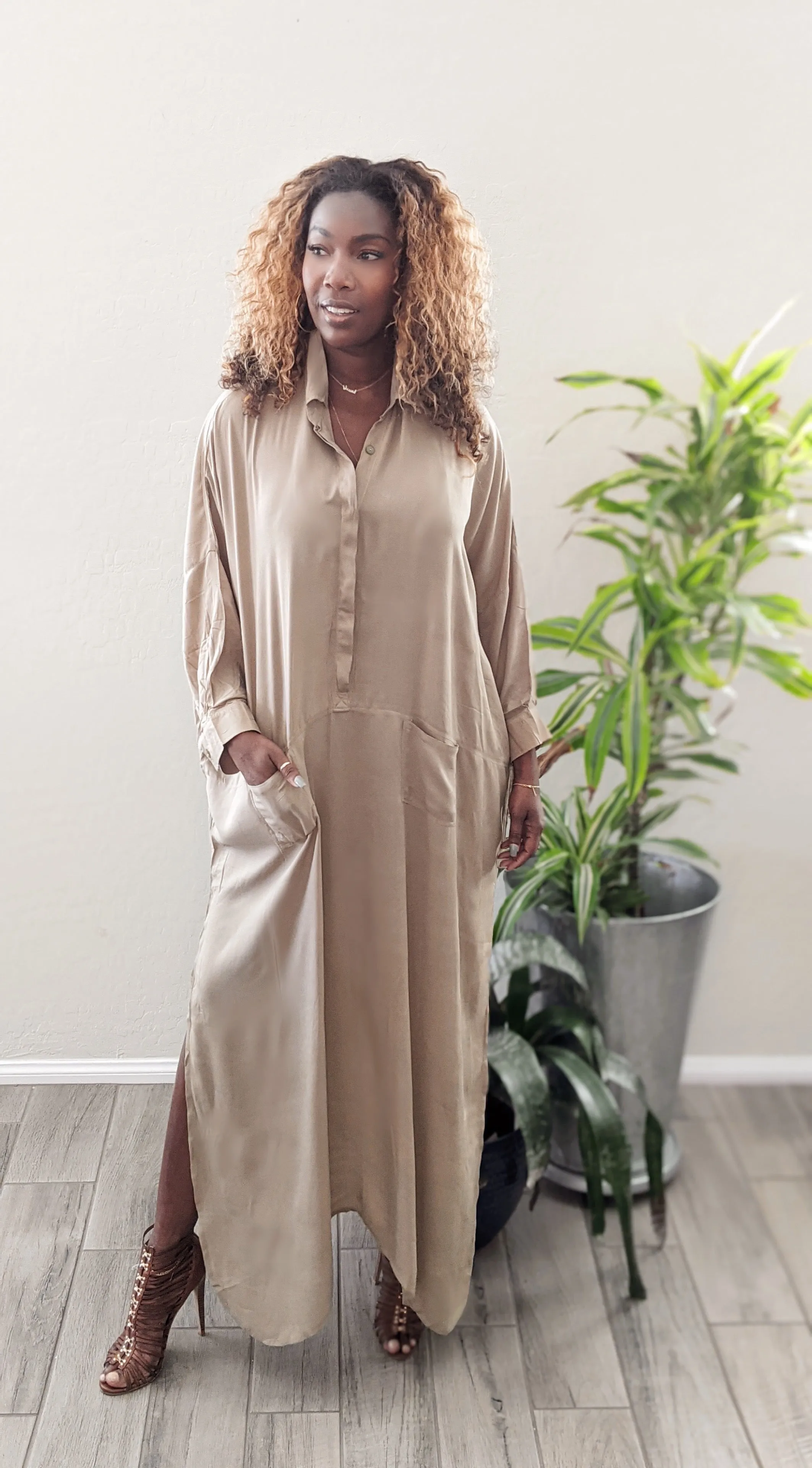 KARMA - Maxi Shirt Dress