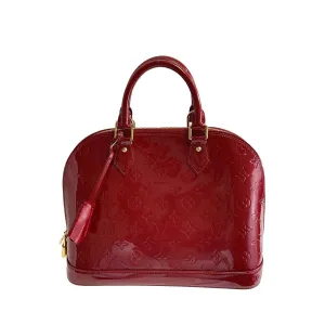 Louis Vuitton - Excellent - Alma PM in Red Patent Leather - Top Handle Handbag Louis Vuitton - Excellent - Alma PM in Red Patent Leather - Top Handle Handbag