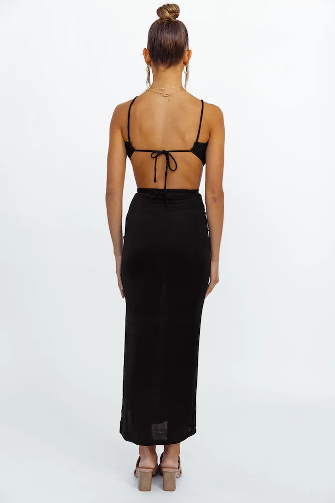 Love And Glamour Crop Top Black
